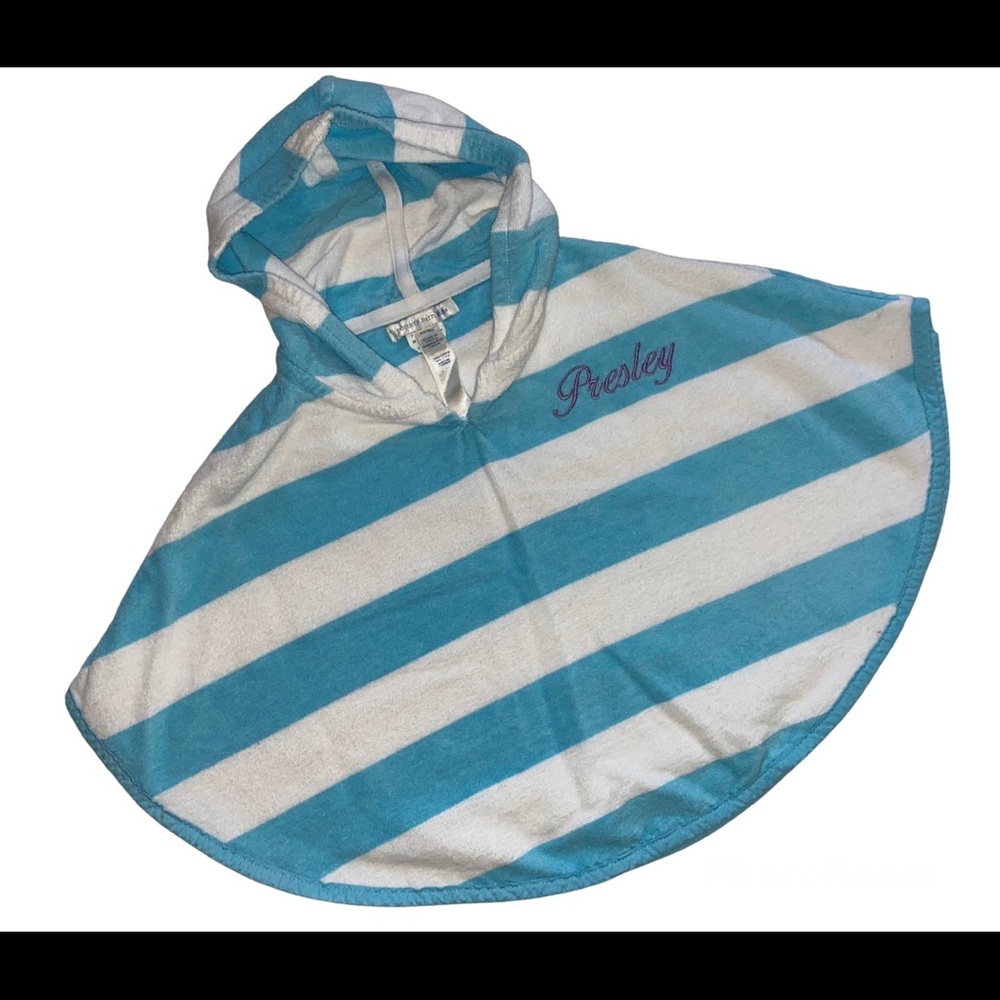 Pottery Barn Kids Striped Towel Poncho